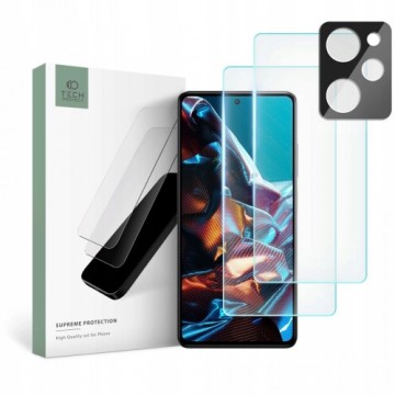 Tech-Protect Supreme Set for Xiaomi Poco X5 Pro 5G 2x Tempered Glass for Display | Tempered Glass for Camera