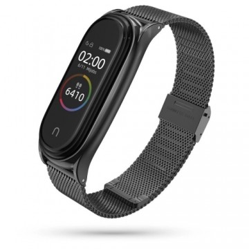 Tech-Protect MilaneseBand strap for Xiaomi Mi Smart Band 5 | 6 | 6 NFC - black