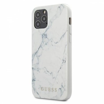 Guess GUHCP12LPCUMAWH iPhone 12 Pro Max 6,7"  biały|white hardcase Marble