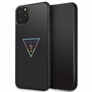 Guess GUHCN65TRMLBK iPhone 11 Pro Max czarny|black hard case Triangle Glitter