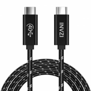 Cable USB-C | USB4.0, INVZI, INVUSB4, Gen3, 240W, 40Gbps, 2m (black)