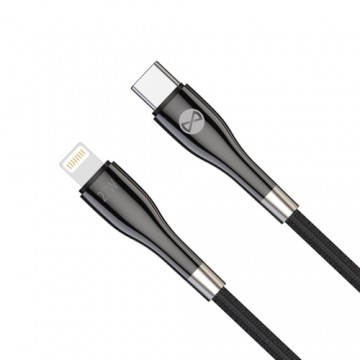 Forever Sleek cable USB-C - Lightning 1,0 m 27W black