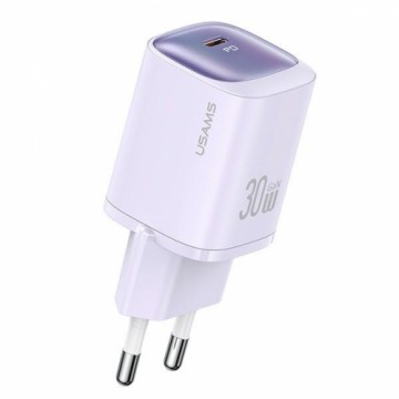 USAMS Ład. siec. CC251 30W GaN USB-C Fast Charging HC Series fioletowy|purple CC251TC03