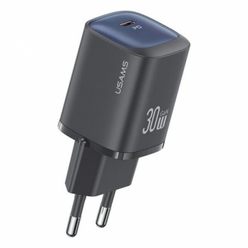 USAMS Ład. siec. CC251 30W GaN USB-C Fast Charging HC Series czarny|black CC251TC01