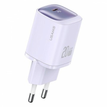 USAMS Ład. siec. CC248 20W GaN USB-C Fast Charging HC Series fioletowy|purple CC248TC03