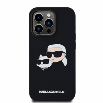 Karl Lagerfeld Liquid Silicone Double Heads MagSafe Case for iPhone 14 Pro Max Black