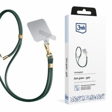 3MK EasyClip Dark Green (gold) smycz do telefonu