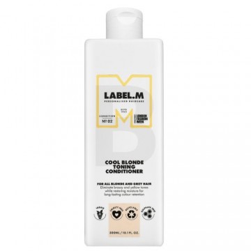 Label.M Cool Blonde Toning Conditioner toning conditioner for platinum blonde and grey hair 300 ml