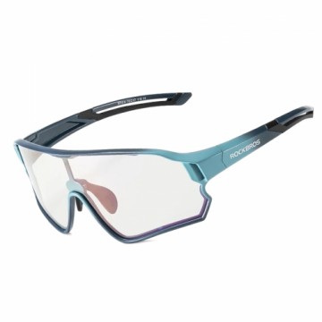 Rockbros 14110009005 photochromic cycling glasses for children 8-14 years old - blue