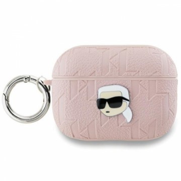 Karl Lagerfeld KLAP2PGKIPP AirPods Pro 2 (2022|2023) cover różowy|pink Monogram Karl Head