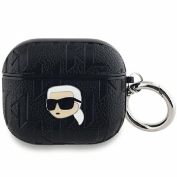 Karl Lagerfeld KLA3PGKIPK AirPods 3 cover czarny|black Monogram Karl Head