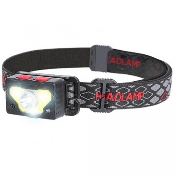 LTC LED XPG 5W + COB 5W headlamp, motion sensor, 1200mAh battery, USB charging