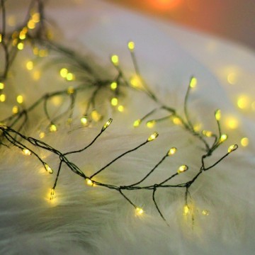 String Light GREEN TWIG CLF-01 600LED yellow 6m + 5m cable Forever Light