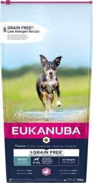 Dry food for dogs - Eukanuba Adult Grain Free All Breed Duck, 12 kg