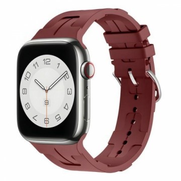 Beline pasek Apple Watch Silicone Ultra 42|44|45|49mm bordowy |maroon box