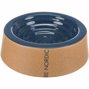 Bļoda dzīvniekiem, keramika : Trixie BE NORDIC bowl, ceramic, 0.2 l|ø 16 cm, dark blue|beige