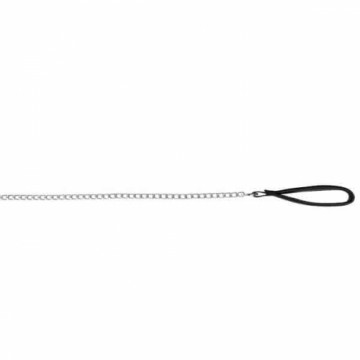Pavada : Trixie Chain leash with nylon hand loop, 1.00 m|3.0 mm, black