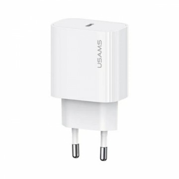 USAMS Ład. siec. 1xUSB-C T65 PD20W PD Fast Charging US-CC226 + kabel USB-C|USB-C US-SJ711 60W biały|white Yi Series OYXLTZ01