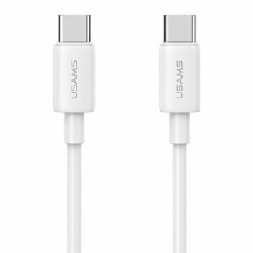 USAMS Kabel USB-C na USB-C 60W 1m Fast Charging YD Series biały|white SJ711USB02 (US-SJ711)