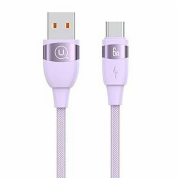 USAMS Kabel U85 USB na USB-C 6A 2m Fast Charging fioletowy|purple SJ631USB02 (US-SJ631)