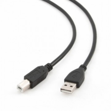 Lanberg USB-A uz USB-B 2.0 kabelis 1 m | melns