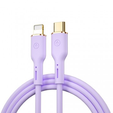 WIWU cable YQ01 USB-C - Lightning 30W 1,2m purple