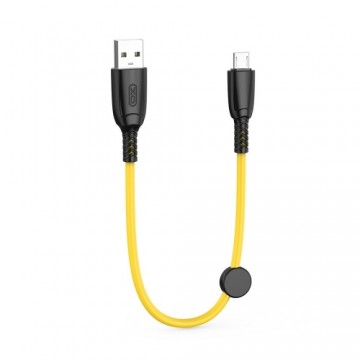 XO cable NB247 USB - microUSB 0,25 m 6A yellow