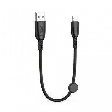 XO cable NB247 USB - microUSB 0,25 m 6A black