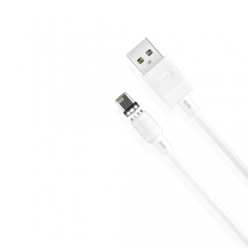 XO cable magnetic NB187 USB - Lightning 1,0 m 2,1A white