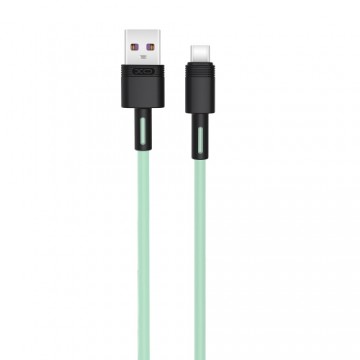 XO cable NB-Q166 USB - USB-C 1,0 m 5A green