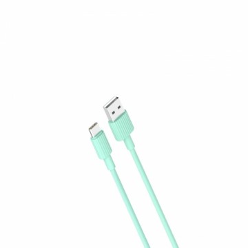 XO cable NB156 USB - USB-C 1,0 m 2,4A green