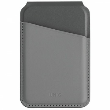 UNIQ Lyden DS magnetyczny portfel RFID i stojak na telefon szaro-czarny|charcoal grey-black