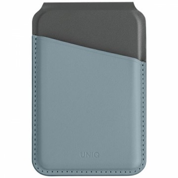 UNIQ Lyden DS magnetyczny portfel RFID i stojak na telefon niebiesko-czarny|washed blue-black