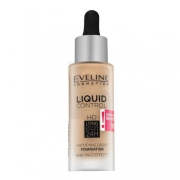 Eveline Liquid Control HD Mattifying Drops Foundation долговременный матирующий макияж 010 Светло-бежевый 32 мл