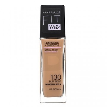 Maybelline Fit Me! Luminous + Smooth Foundation šķidrais grims ar matējošu efektu 130 Buff Beige 30 ml