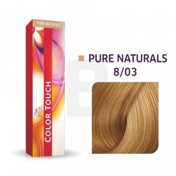 Wella Professionals Color Touch Pure Naturals profesionālā demi-permanentā matu krāsa ar daudzdimensiju efektu 8|03 60 ml