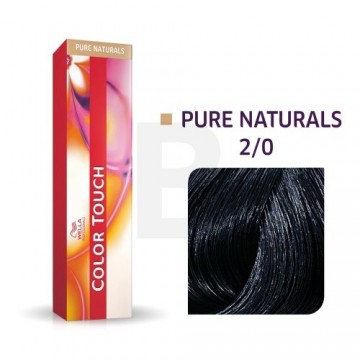 Wella Professionals Color Touch Pure Naturals profesionālā demi-permanentā matu krāsa ar daudzdimensiju efektu 2|0 60 ml