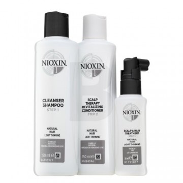 Nioxin System 1 Trial Kit set for thinning hair 150 ml + 150 ml + 50 ml