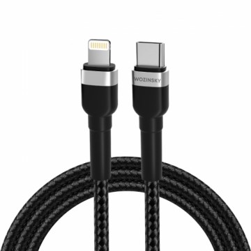 Wozinsky WNBCL2 Lightning | USB-C PD 30W cable 2 m - black