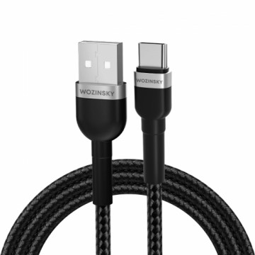 Wozinsky WNBAC1 USB-A | USB-C 2.4A cable 1 m - black