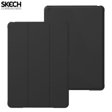 Skech magnet case grāmatveida maks planšetdatoram Apple iPad 9.7 (2017) (5th generation) melns