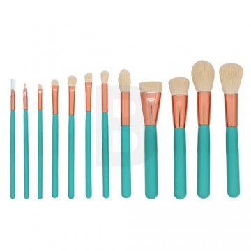 MIMO Makeup Brush Set Turquoise 12 Pcs