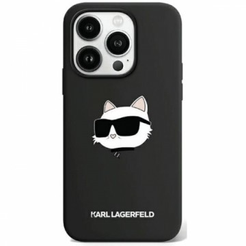 Karl Lagerfeld KLHMP15LSCHPPLK iPhone 15 Pro 6.1" czarny|black hardcase Silicone Choupette Head MagSafe