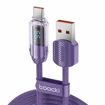 Cable USB to USB-C Toocki TXCTYX05-P, 1m, FC 66W (purple)