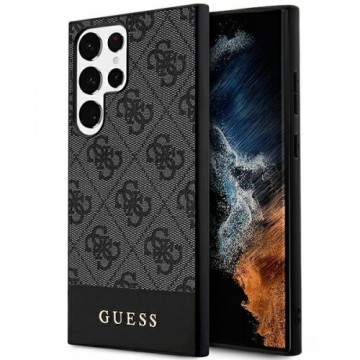 Guess GUHCS24LG4GLGR S24 Ultra S928 czarny|black hardcase 4G Stripe Collection