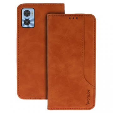 Wonder Prime Case for Motorola Moto E22|E22i brown