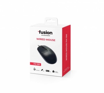 Fusion FM-100 optical mouse | 1200 dpi | black