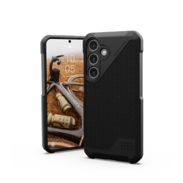 UAG Metropolis LT Magnet case for Samsung Galaxy S24 with magnetic module - black kevlar