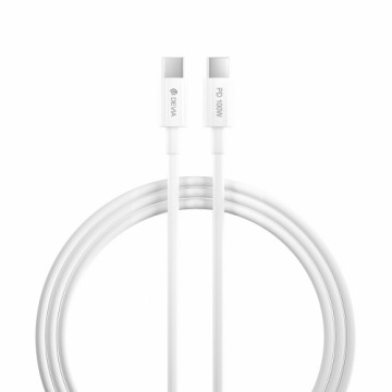 Devia cable Smart PD USB-C - USB-C 1,5 m 5A white