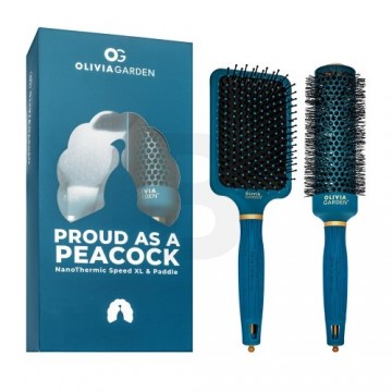 Olivia Garden Peacock Brush Set